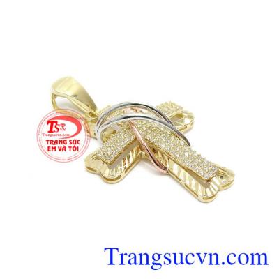 Mặt dây thánh giá yêu thương nhập khẩu Hàn Quốc được thiết kế thời trang, tinh tế mang vẻ đẹp thánh thiện.