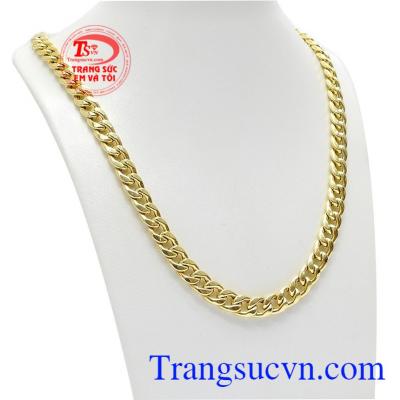 Dây chuyền nam Italy 10k sang trọng được nhập khẩu từ nước Ý. 