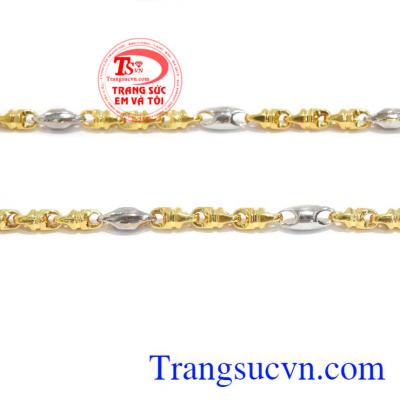 Dây chuyền nam vàng tây