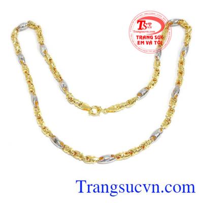 Dây chuyền nam vàng tây sang trọng