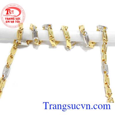 Dây chuyền nam vàng tây