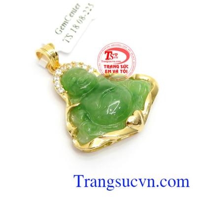 Mặt Dây Di Lặc May Mắn bọc vàng 14k bền đẹp, đẳng cấp