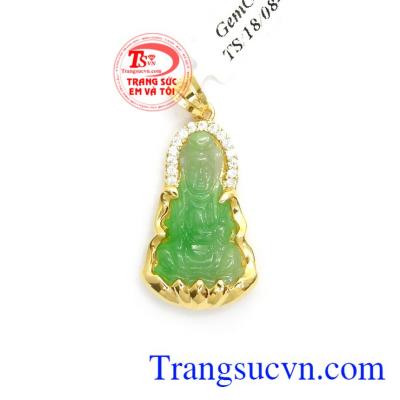 Mặt Dây Phật Bà An Nhiên tượng trưng cho sự may mắn, lạc quan, vui vẻ, bình an và loại bỏ điềm xui cho con người