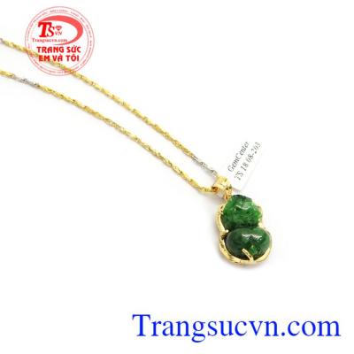 Mặt dây Tỳ hưu phỉ thúy thiên nhiên phong thủy may mắn