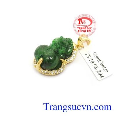 Mặt Dây Tỳ Hưu Phỉ Thúy Công Danh