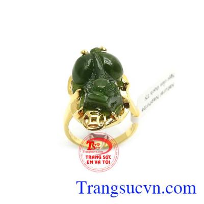 Nhẫn nữ Tỳ hưu thời trang và phong thủy