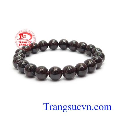 Chuỗi tay Granet đẹp 8 ly còn có tên gọi khác là ngọc Hồng Lựu.