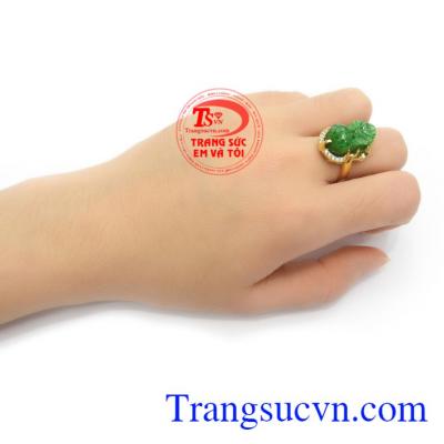 Nhẫn Tỳ Hưu Phỉ Thúy Thịnh Vượng là món quà tuyệt vời dành tặng người yêu thương