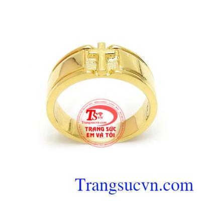 Nhẫn vàng Thánh Giá phong cách mạnh mẽ, dành cho những tín đồ của chúa