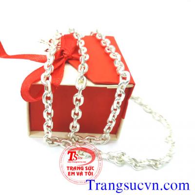 Dây chuyền bạc nam