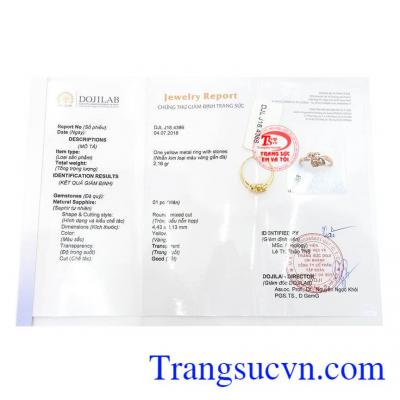 Sản phẩm có giấy kiểm định đá quý