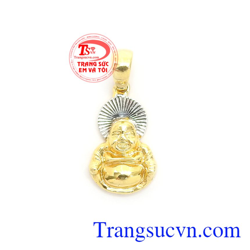 Mặt Dây Vàng Phật Di Lặc Bình An vàng 10k chế tác đẹp, chất lượng cao