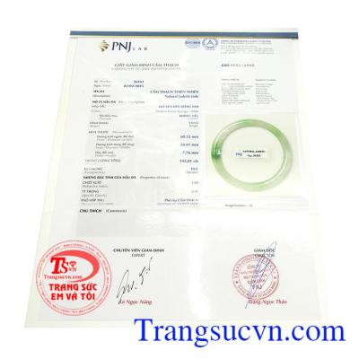 Chứng nhận đá quý từ PNJ