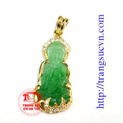 Mặt phật quan âm bọc vàng sang trọng