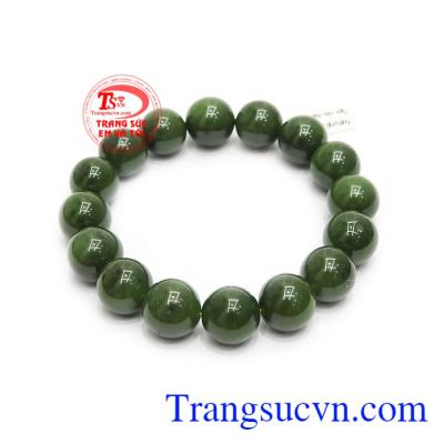 Chuỗi tay nephrite bình an 13 ly