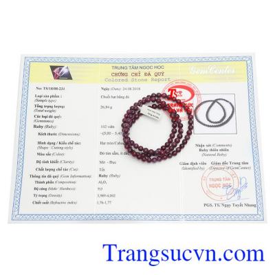 Sản phẩm có giấy kiểm định đá quý