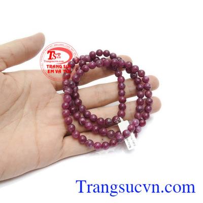 Chuỗi ruby thiên nhiên phong thủy là một sản phẩm mới mang phong cách trẻ trung, hợp thời trang.