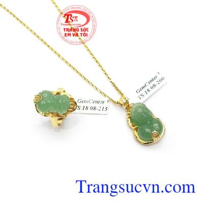 Bộ Dây Nữ Tỳ Hưu Tài Lộc Bình An đeo đẹp phong cách