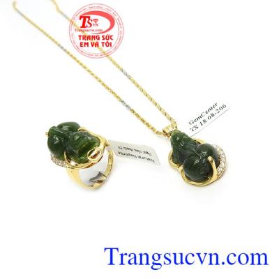Bộ Trang Sức Tỳ Hưu An Nhiên với Tỳ hưu là linh vật có tác dụng chiêu tài lộc, may mắn về công danh sự nghiệp, bảo vệ tài sản và bình yên cho chính bạn