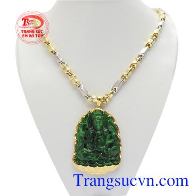 Bộ trang sức phật bà bọc vàng 18k