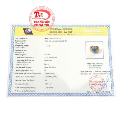 Chứng chỉ đá quý từ trung tâm ngọc học