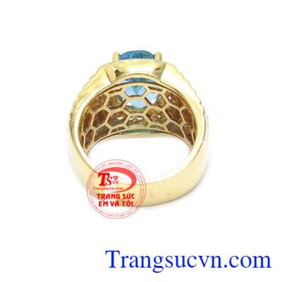 Nhẫn nam topaz 14k may mắn mang đến vẻ đẹp lịch lãm cho phái mạnh