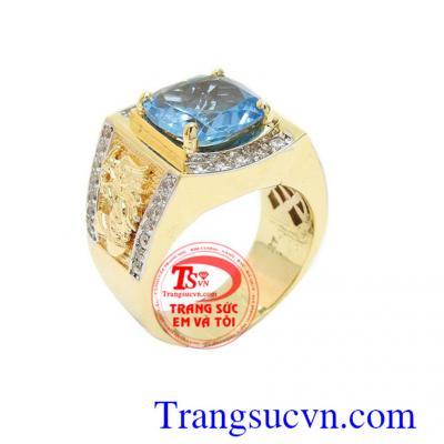 Nhẫn nam topaz cao cấp