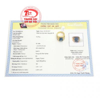 Chứng chỉ từ trung tâm ngọc học