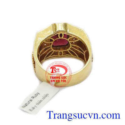 Nhẫn nam Ruby