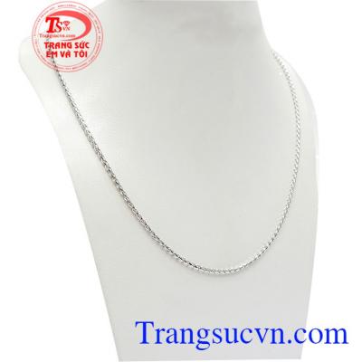 Dây Nam Vàng Trắng Ý Size Nhỏ bền đẹp, sáng bóng, Dây chuyền được nhập nguyên chiếc từ Ý