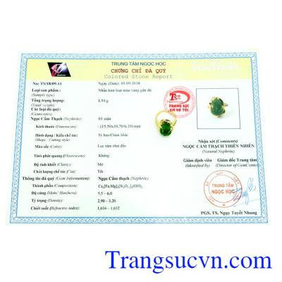 Sản phẩm có giấy kiểm định đá quý