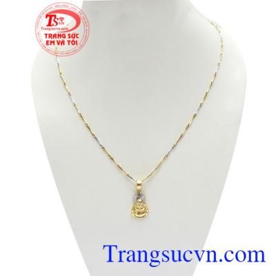 Bộ Dây Nữ Di Lặc Bình An vàng 10k bền đẹp, chất lượng