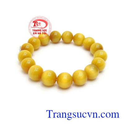 Chuỗi Thạch Anh Mắt Hổ 12 Ly màu sắc độc đáo, chất lượng cao cấp, chuỗi tay thiên nhiên đẹp