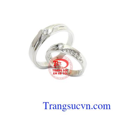 Nhẫn Cưới Vàng Trắng