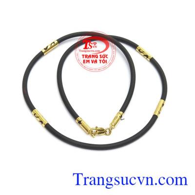 Dây cao su bọc vàng tây