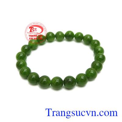 Chuỗi cẩm thạch thiên nhiên 8 ly mang nguồn năng lượng cho người sử dụng.