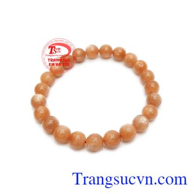 Chuỗi đá mặt trời 8 ly thiên nhiên thuận tiện trong sử dụng làm trang sức hằng ngày. 