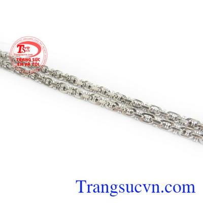 Dây chuyền nam vàng trẳng đẳng cấp phái mạnh