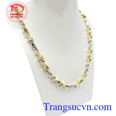 Dây chuyền nam vàng tây sang trọng