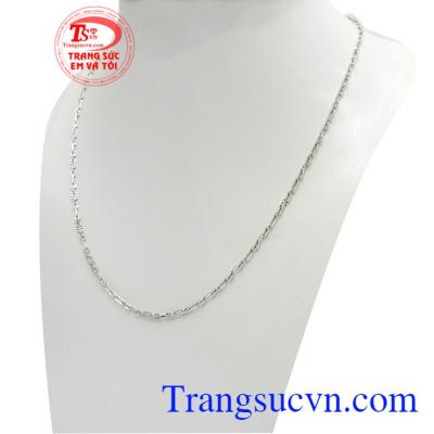 Dây chuyền vàng trắng Ý
