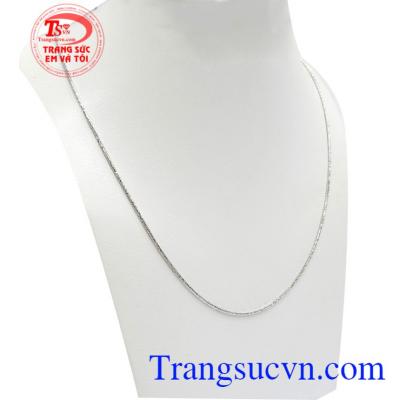 Dây Chuyền Nữ Ý Dịu Dàng vàng tây đẹp nhập khẩu từ Italy, là món đồ trang sức tượng trưng đẳng cấp, sang trọng, cá tính và tinh tế cho phái đẹp