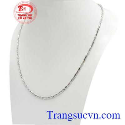 Dây chuyền vàng trắng đẹp