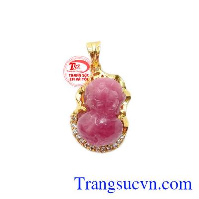 Mặt dây ruby tỳ hưu đẹp