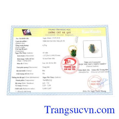 Sản phẩm có giấy kiểm định đá quý