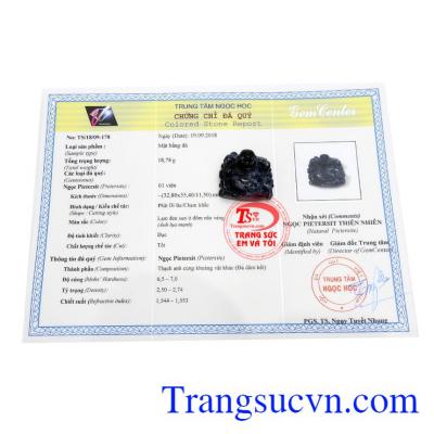 Mặt dây có giấy kiểm định đá quý