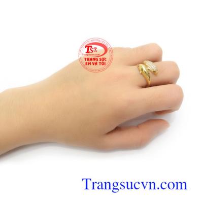 Nhẫn nữ 10k sang trọng, bền đẹp, kiểu dáng độc đáo