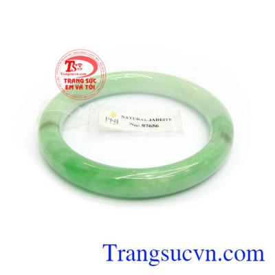 Vòng tay đá quý ngọc cẩm thạch thiên nhiên bền đẹp, sang trọng