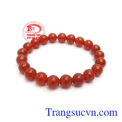 Chuỗi mã não đỏ 8 ly Trong giới các loại đá bán quý có lẽ mã não là loại đá có quyền năng nhiều nhất