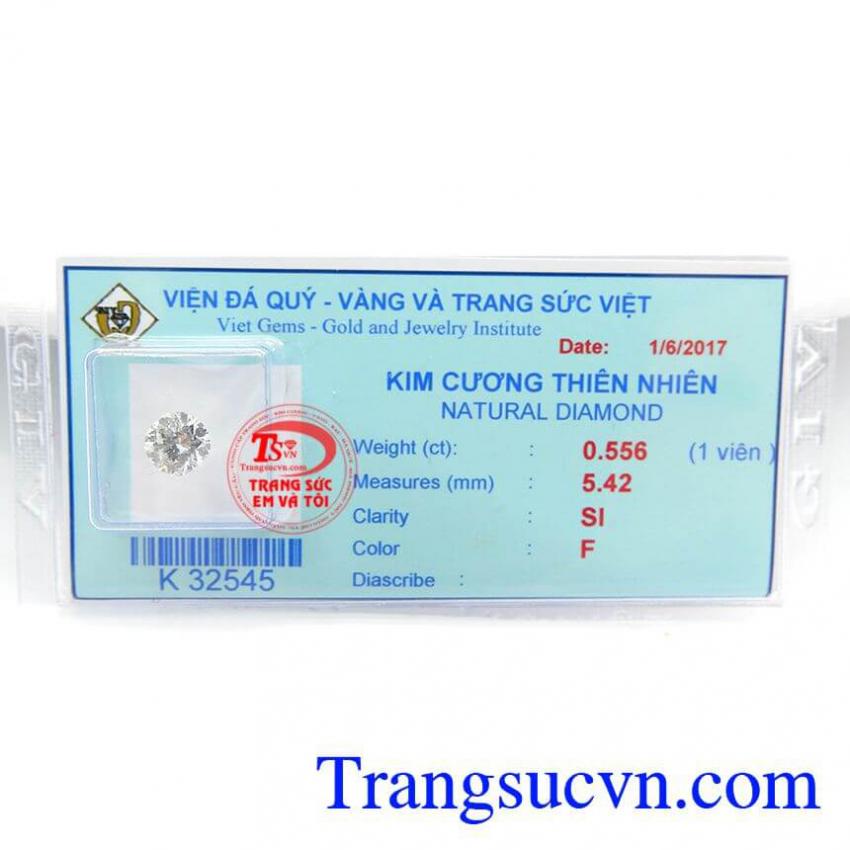 Kim Cương Thiên Nhiên 5.42 Ly