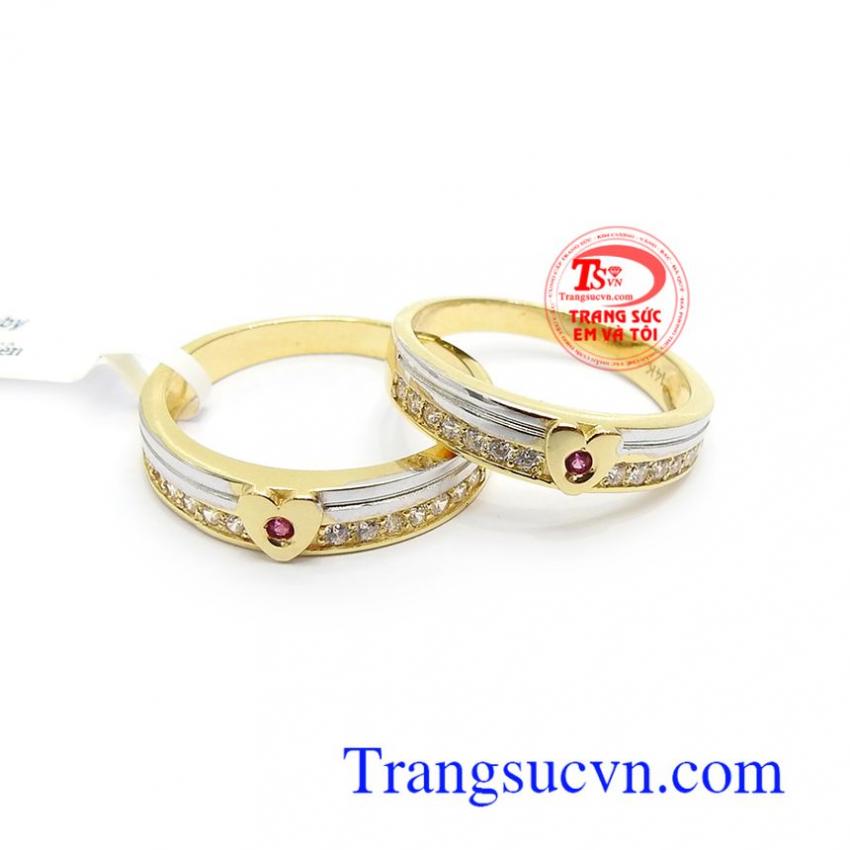 Nhẫn Cưới Ruby Uyên Ương Hạnh Phúc